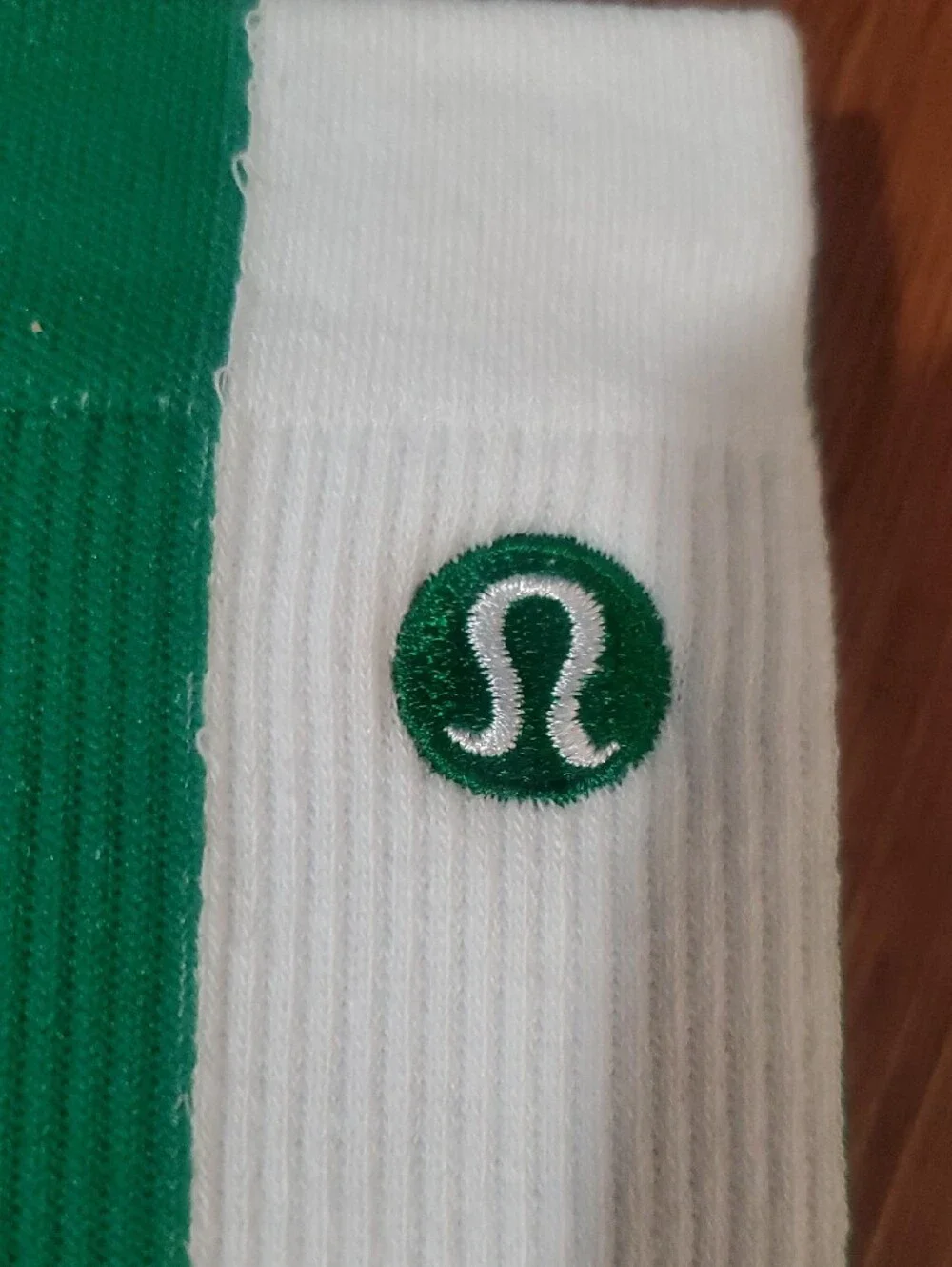 lululemon athletica Ribbed Crew Socks - Green & Lavender (Pair)